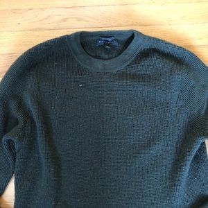 Olive green 100% merino wool sweater from JCREW